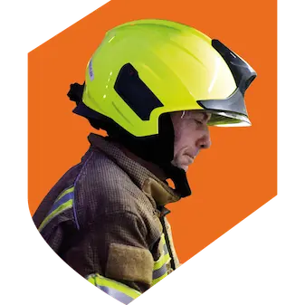 Fire-fighter-orange-shield